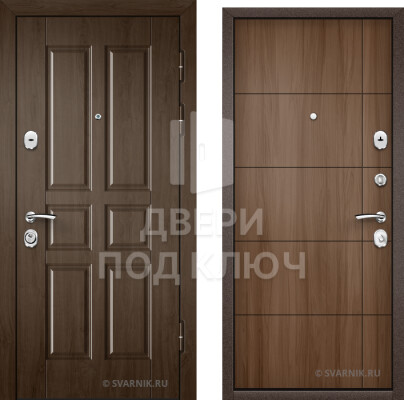 Входная дверь с массивом дерева на заказ в офис ДПК-4066
